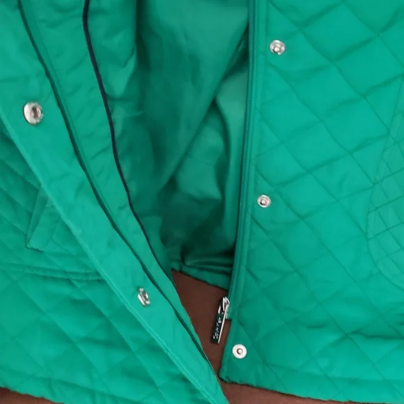 Calvin Klein Green Women's Coat With Removable Hood - Picture 3 of 11